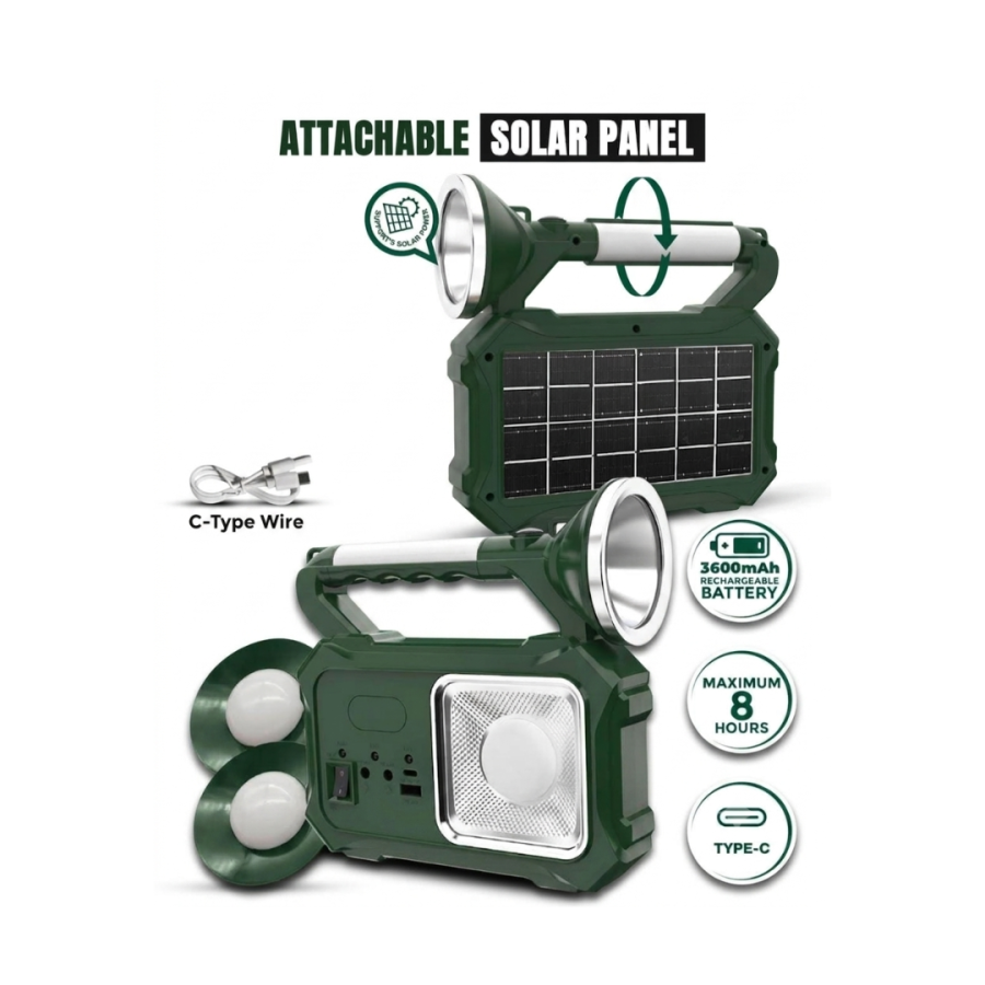 Multifunctional Mini Solar Inverter Emergency Light System